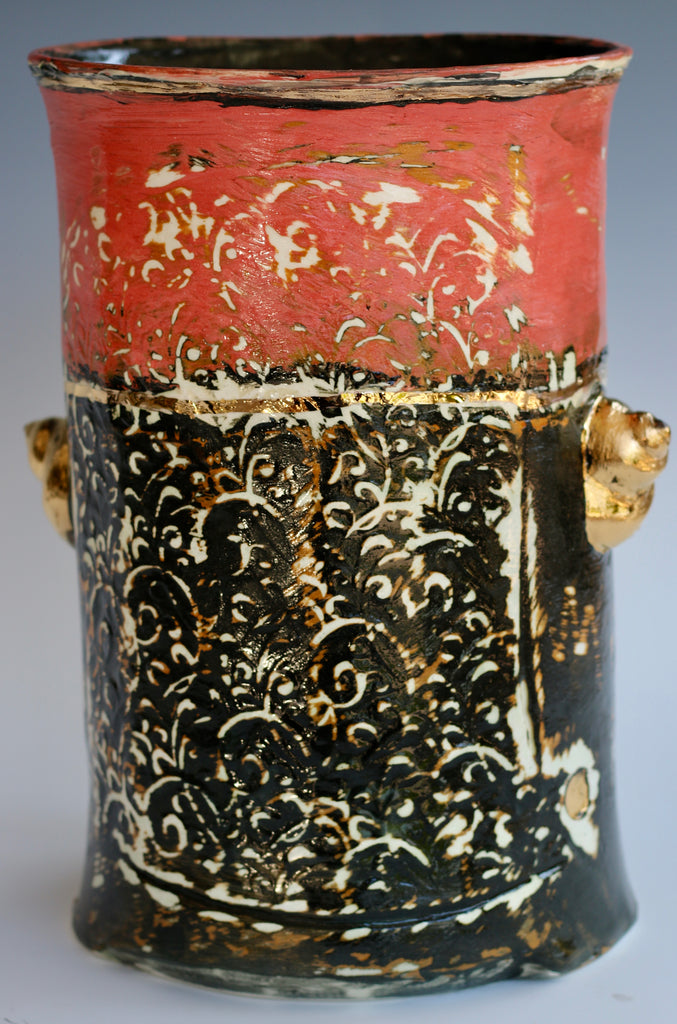 2024 Moulded Vase with Stains and Lustre