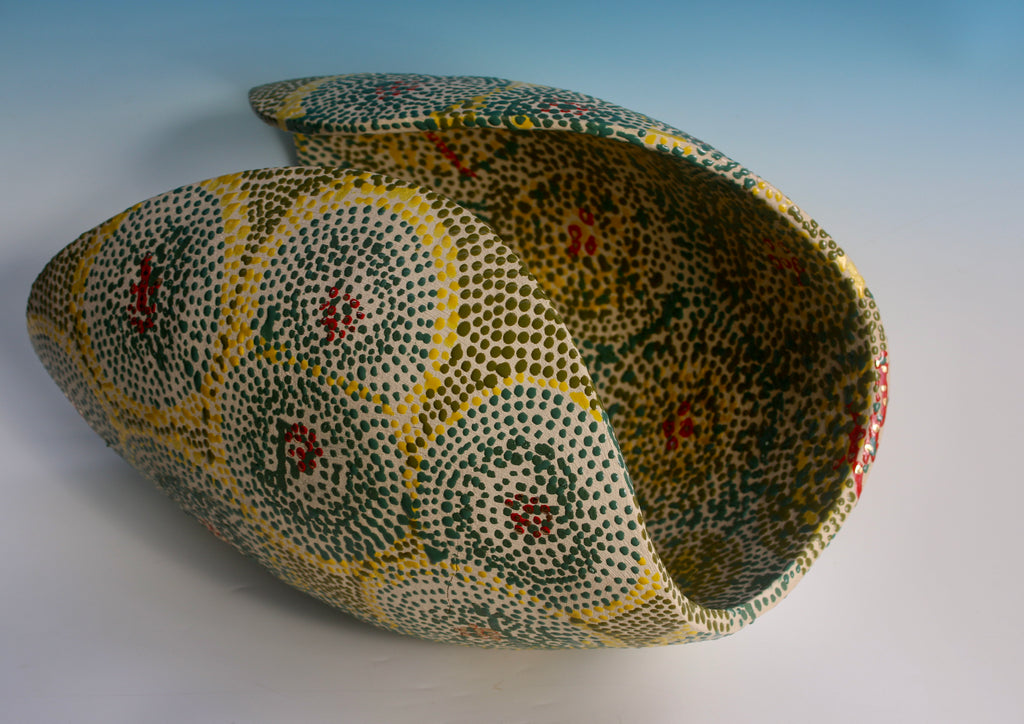 2025 Form Studies with Slip-trailing design. Bowl