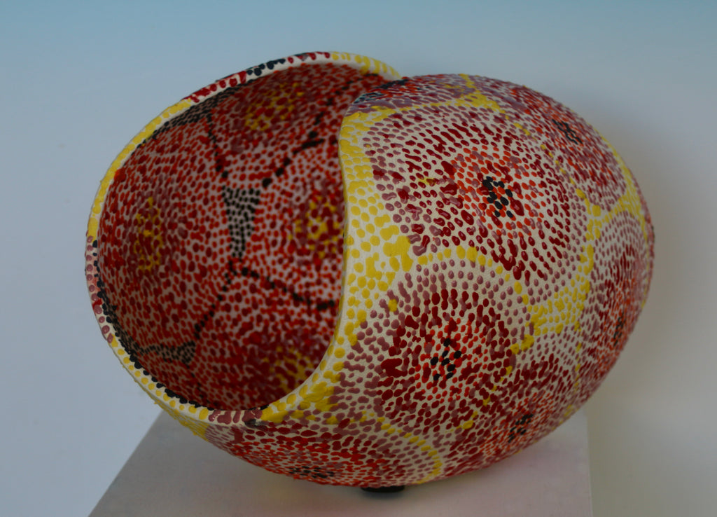 2025 Form Studies with Slip-trailing design. Bowl